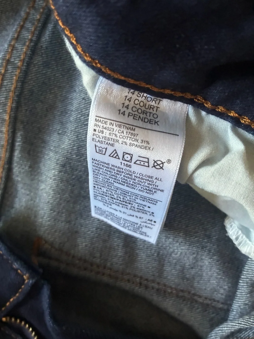 Old Navy Kicker Bootcut Mid-rise Women’s Dark Blue Stretch Jeans 14S - Picture 4 of 4